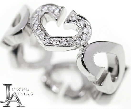 楽天市場】【Cartier】カルティエ Cハート ダイヤモンド リング 7号