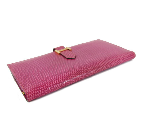 楽天市場】【ｾｰﾙ】【HERMES】エルメス ベアン リザード フューシャ