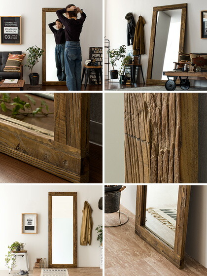 楽天市場】ミラー 全身鏡 姿見 スタンドミラー 全身ミラー 立て掛け