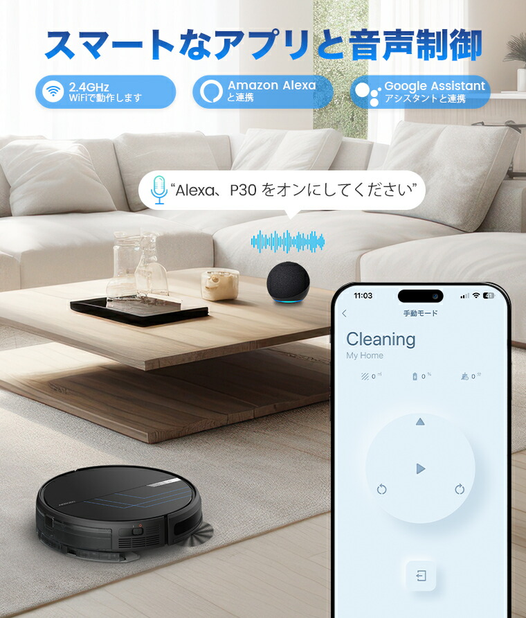 楽天市場】AIRROBO P30 ロボット掃除機 ロボット 水拭き 薄型 掃除