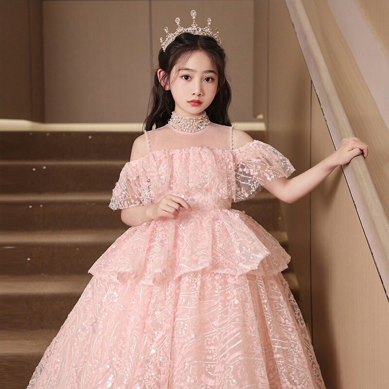 楽天市場】送料無料 子供ドレス ロングドレス ピアノ発表会 ドレス