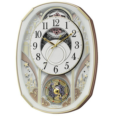 楽天市場】リズム時計 電波からくり時計 スモールワールドノエルの通販