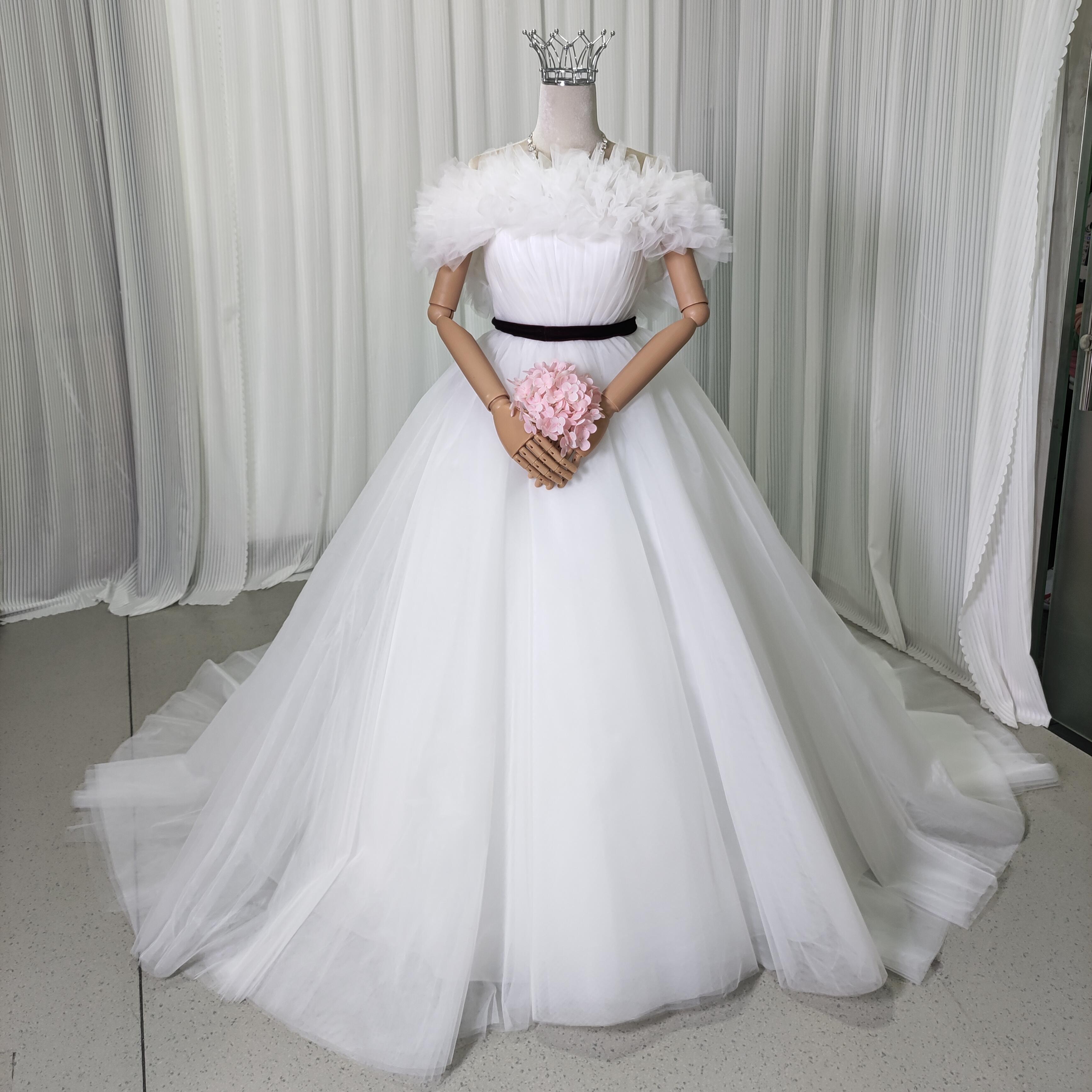 楽天市場】ウエディングドレス 取り外しオフショルダー サッシュベルト