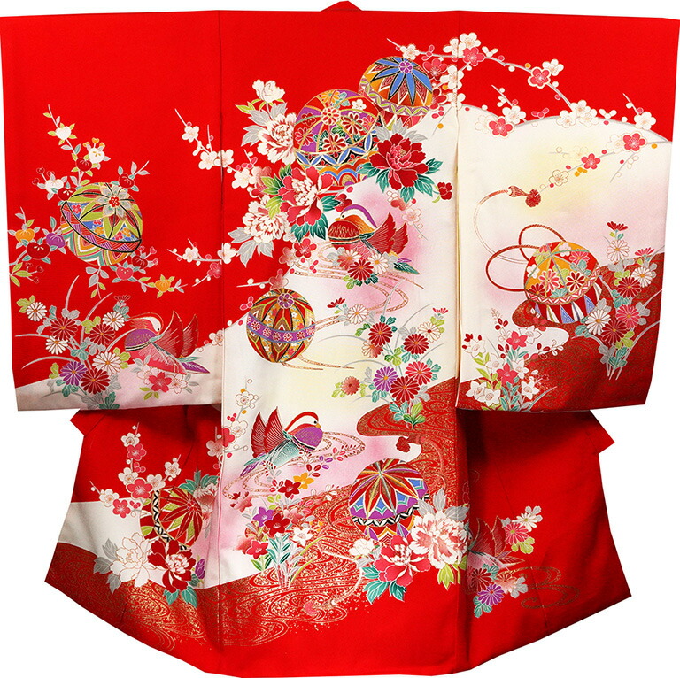 楽天市場】お宮参り 女の子 着物 女児祝着 正絹 のしめ 初着 産着 新品