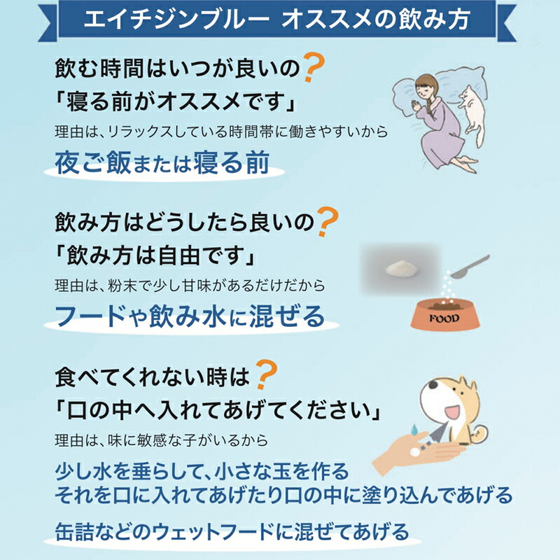 楽天市場】エイチジン ブルー 動物用乳酸菌食品 JIN （ペット用