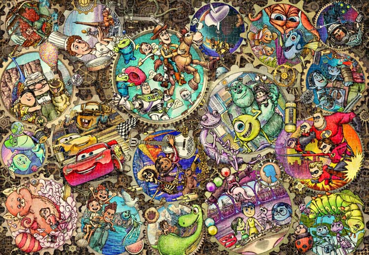 楽天市場】ジグソーパズル ギア ワールド（ピクサーキャラクターズ