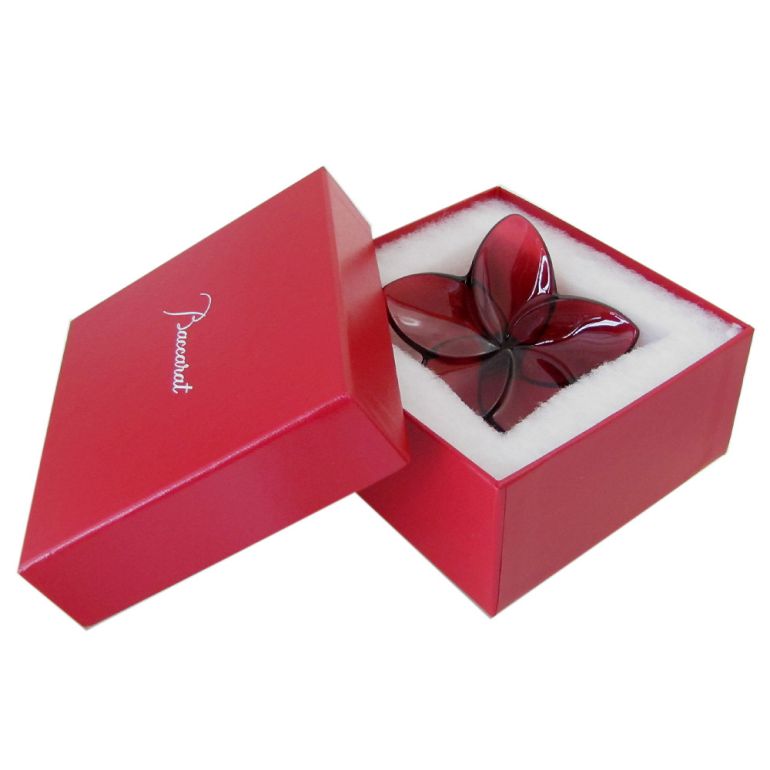 楽天市場】バカラ クリスタルフィギュア ブルーム レッド 9cm オブジェ