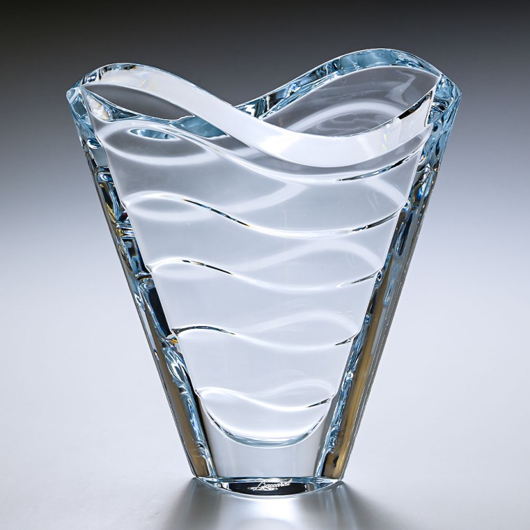 楽天市場】【名入れ可有料】バカラ Baccarat ベース 花瓶 ウェーブ S