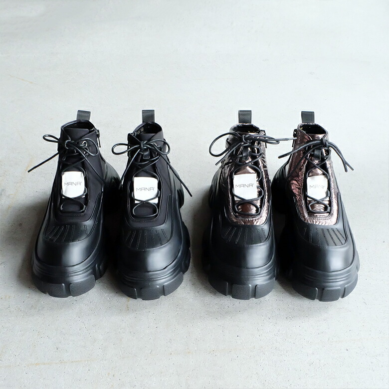 楽天市場】MANA マナ レディース オールウェザー ワークブーツ 厚底