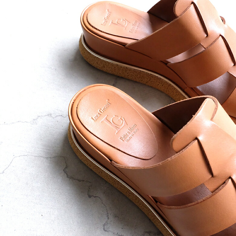 楽天市場】Luca Grossi ルカグロッシ サンダル 厚底 グルカ ミュール