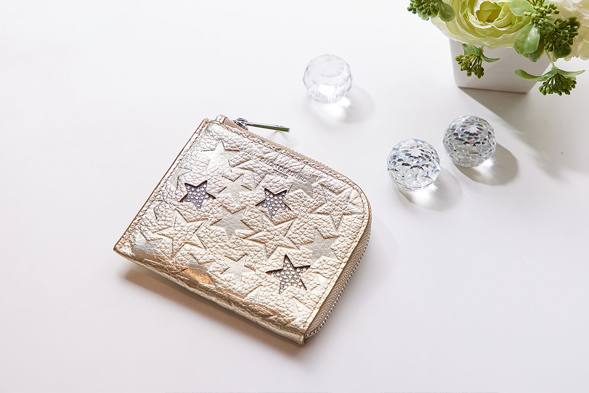 楽天市場】財布 レディース ミニ財布 星 ブランド l字ファスナー l字