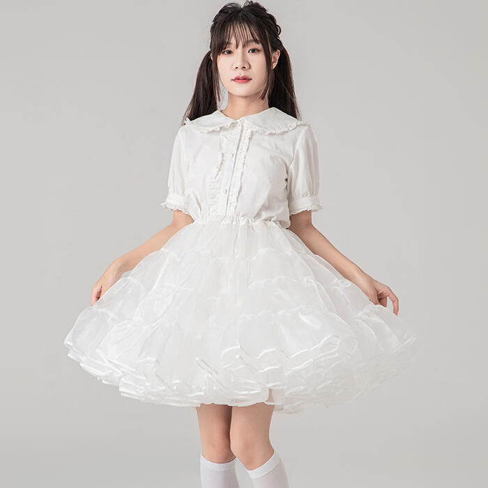 楽天市場】ボリューム パニエ 大人用 50cm丈 ミディアム丈 膝丈 膝上