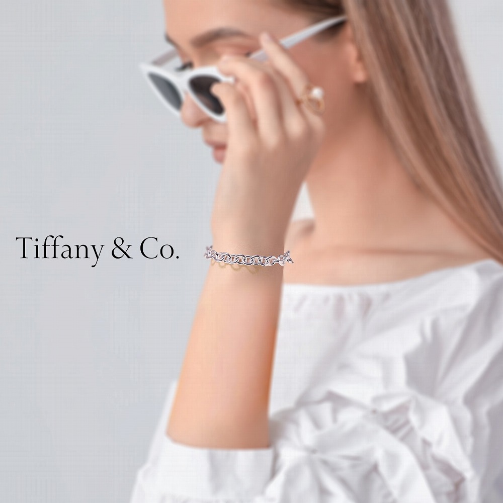 楽天市場】Tiffany & Co. ティファニーRound Link Bracelet 7インチ