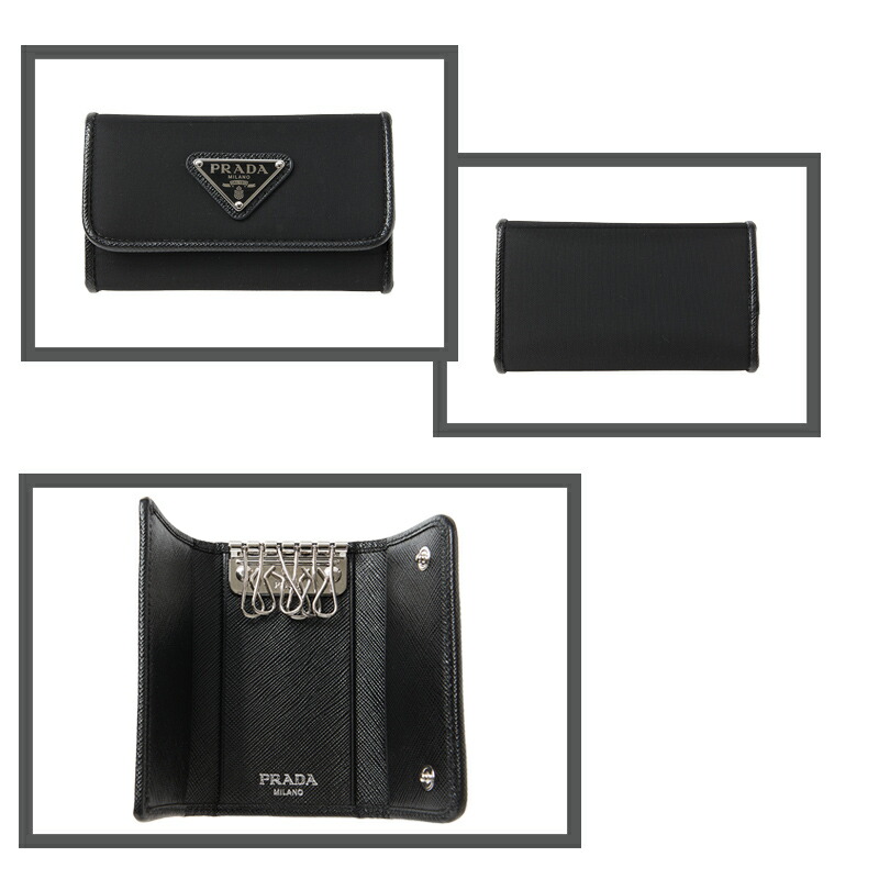 楽天市場】【 正規品 即納 】 PRADA プラダ キーケース シルバー