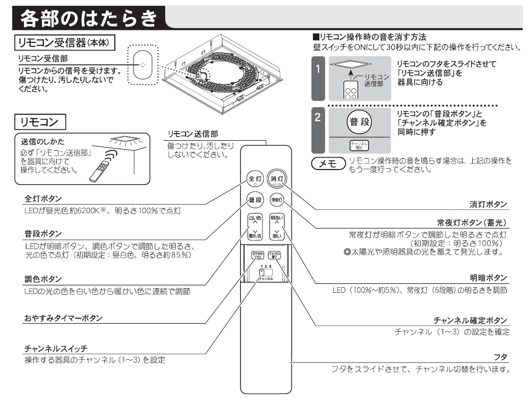 楽天市場】パナソニック 照明器具用リモコン LEDシーリングライト用