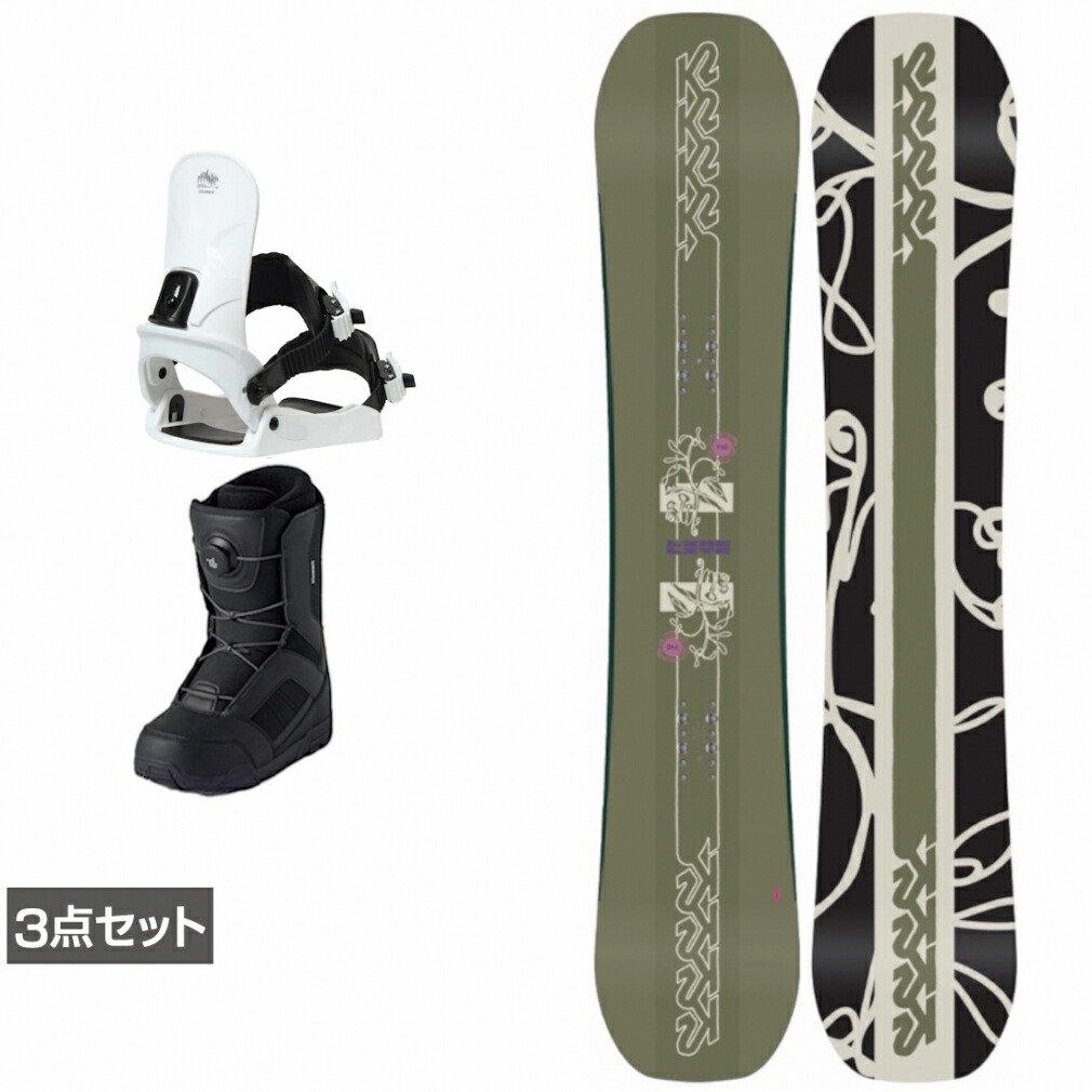 楽天市場】スノーボード 3点セット（ブランドK2）（ボード