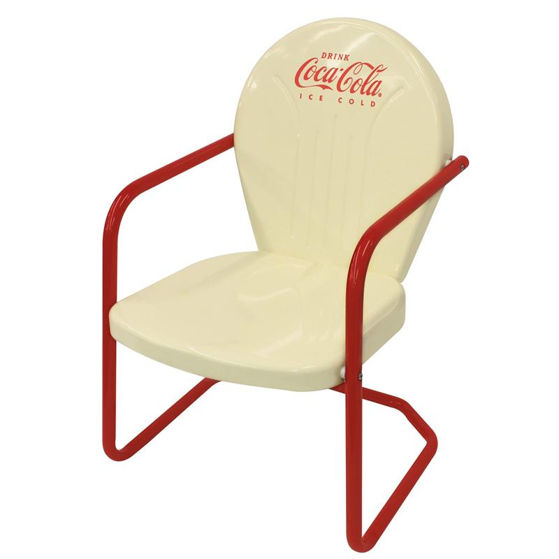 楽天市場】コカコーラ メタル テーブル チェア セット クリーム レトロ