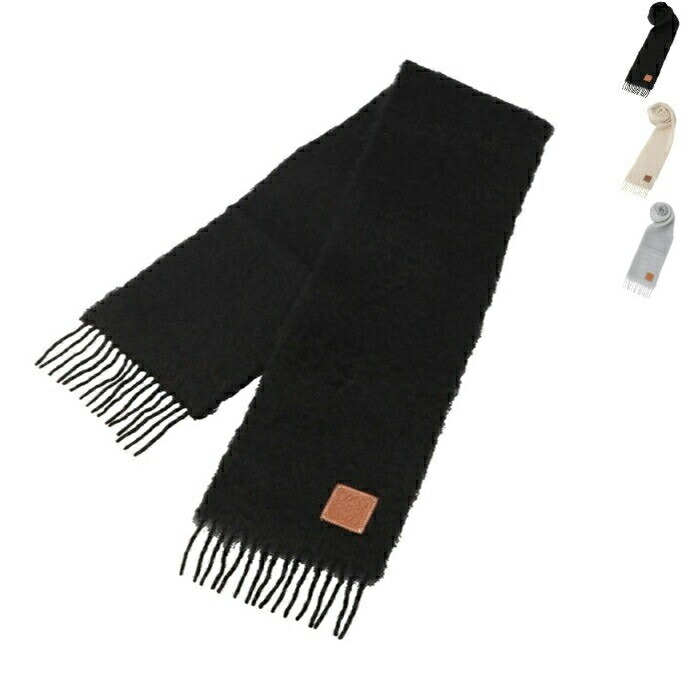 楽天市場】ロエベ LOEWE マフラー アナグラム ウール モヘア スカーフ