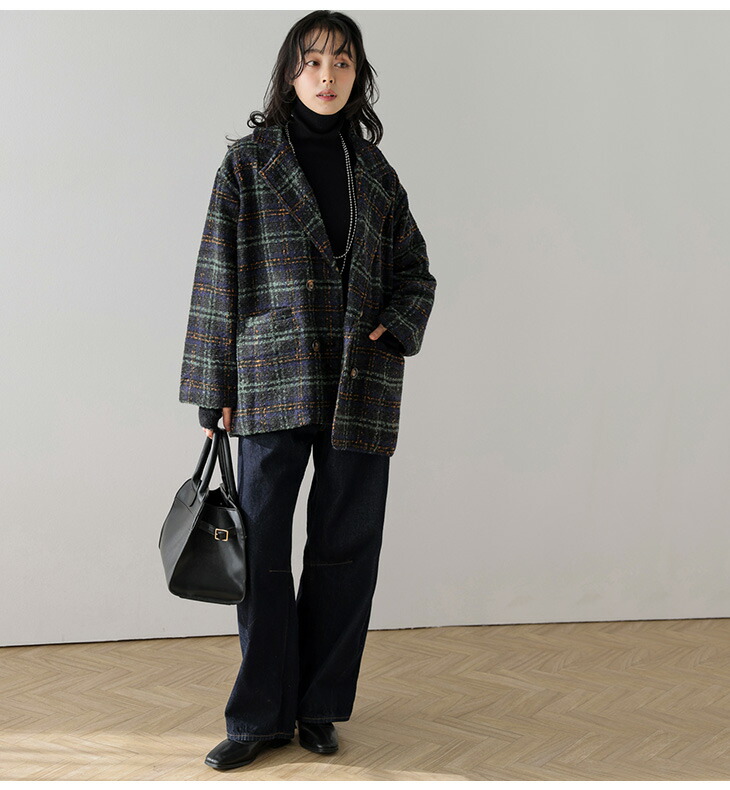 楽天市場】【60％OFFクーポン対象】チェック柄 チェスターコート