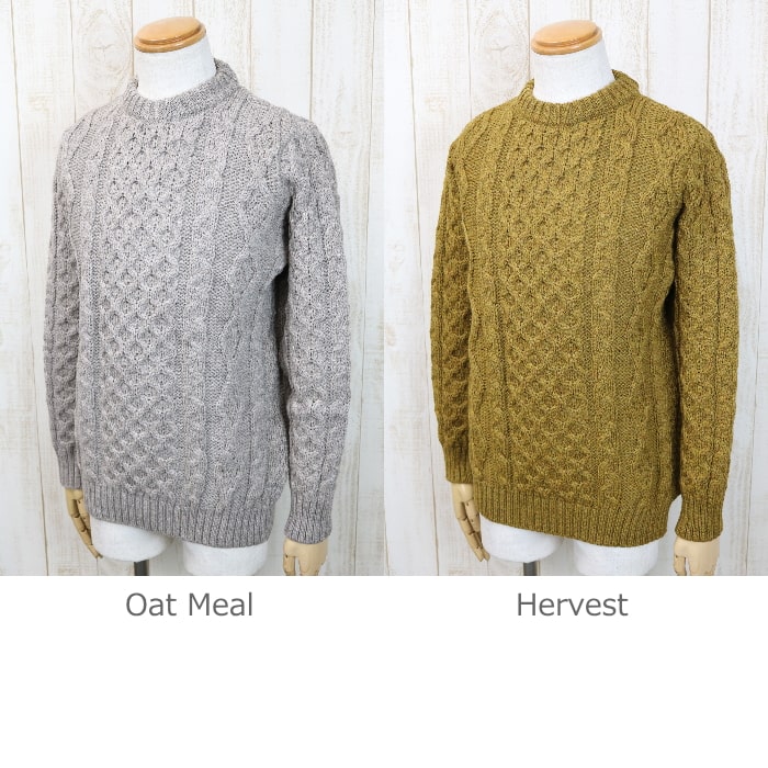 楽天市場】Kerry Woollen Mills ケリーウーレンミルズ Aran Cable Crew