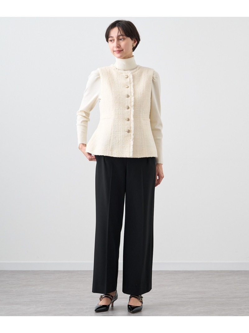 楽天市場】フィルムツイードペプラムジレ ANAYI アナイ トップス