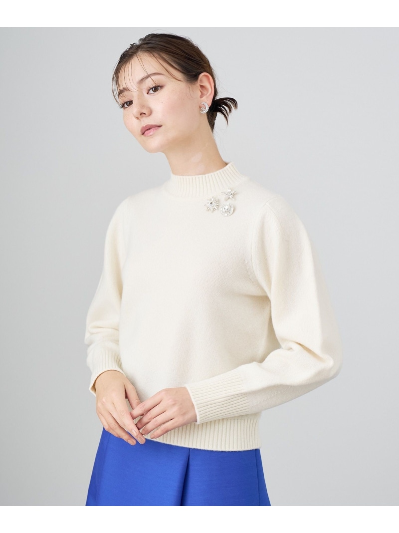 楽天市場】【SALE／50%OFF】ウールカシミヤビジュー プルオーバー