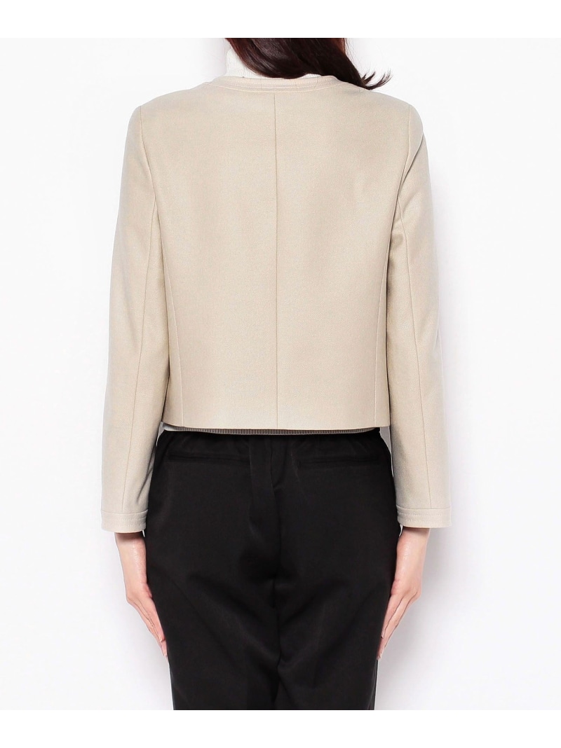 楽天市場】【SALE／60%OFF】ツイルジャージノーカラー ジャケット