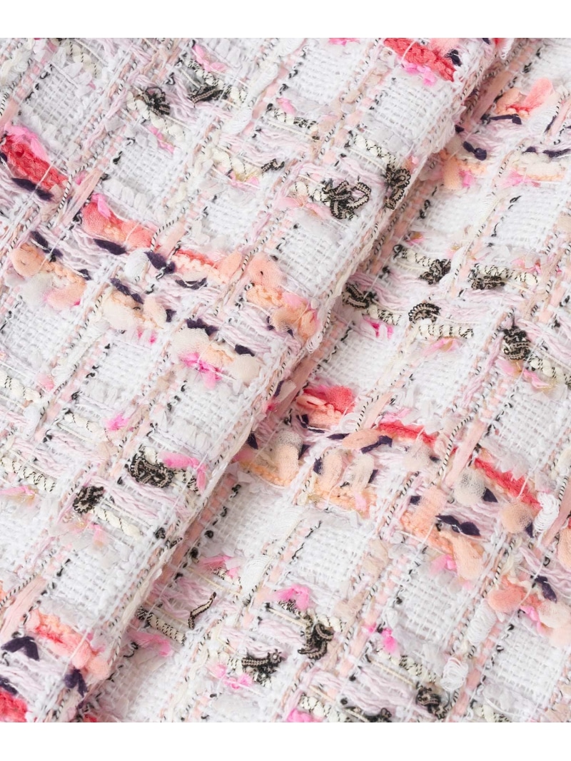 楽天市場】【セットアップ対応商品】コーラルピンクツイードクルー