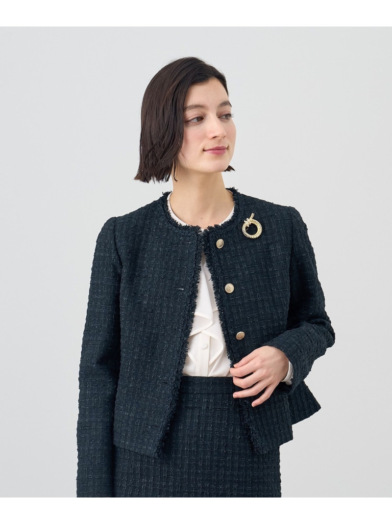 楽天市場】【Eternal Line 2025】ミックスツイードペプラム ジャケット