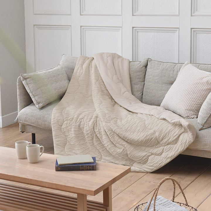 楽天市場】ドライコットン リバーシブル 肌掛けケット シングル