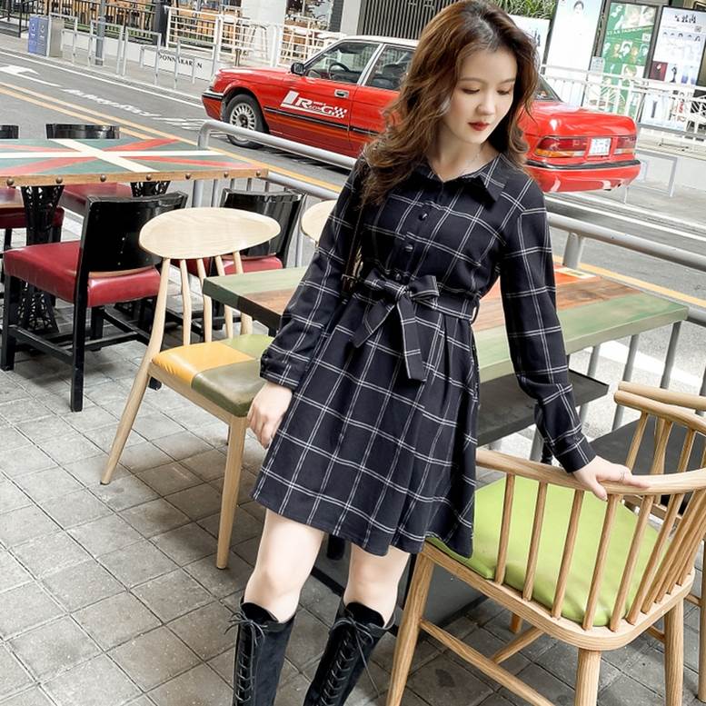 楽天市場】チェック柄シャツワンピース ワンピース レディース 春 秋