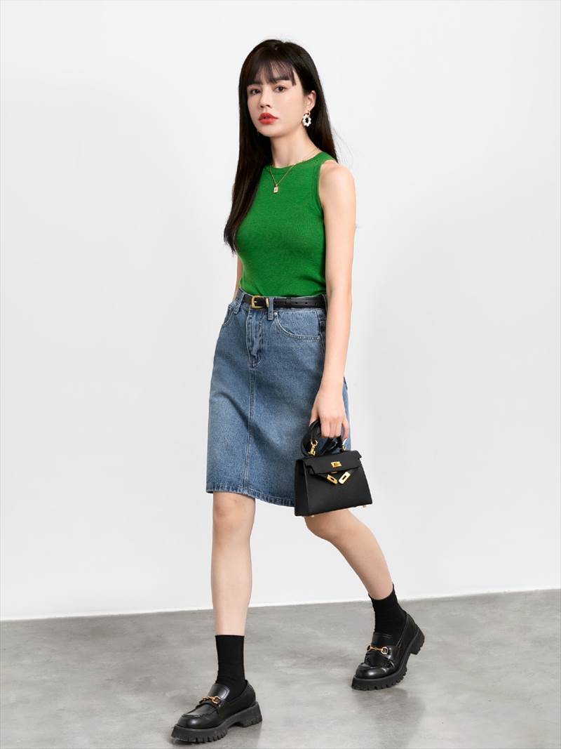 楽天市場】トップス 7色 ニット タンクトップ ノースリーブ レディース