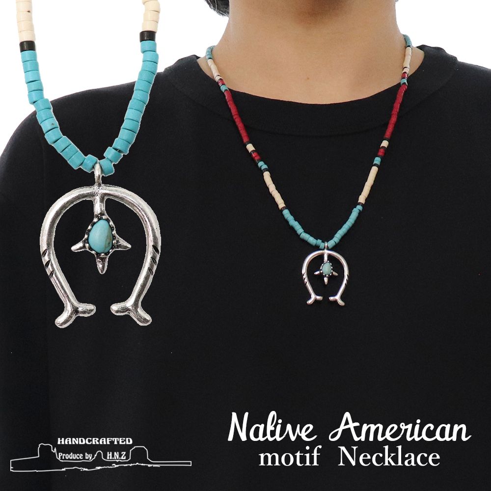 楽天市場】ネックレス メンズ ビーズ ナバホ族 ナジャ インディアン