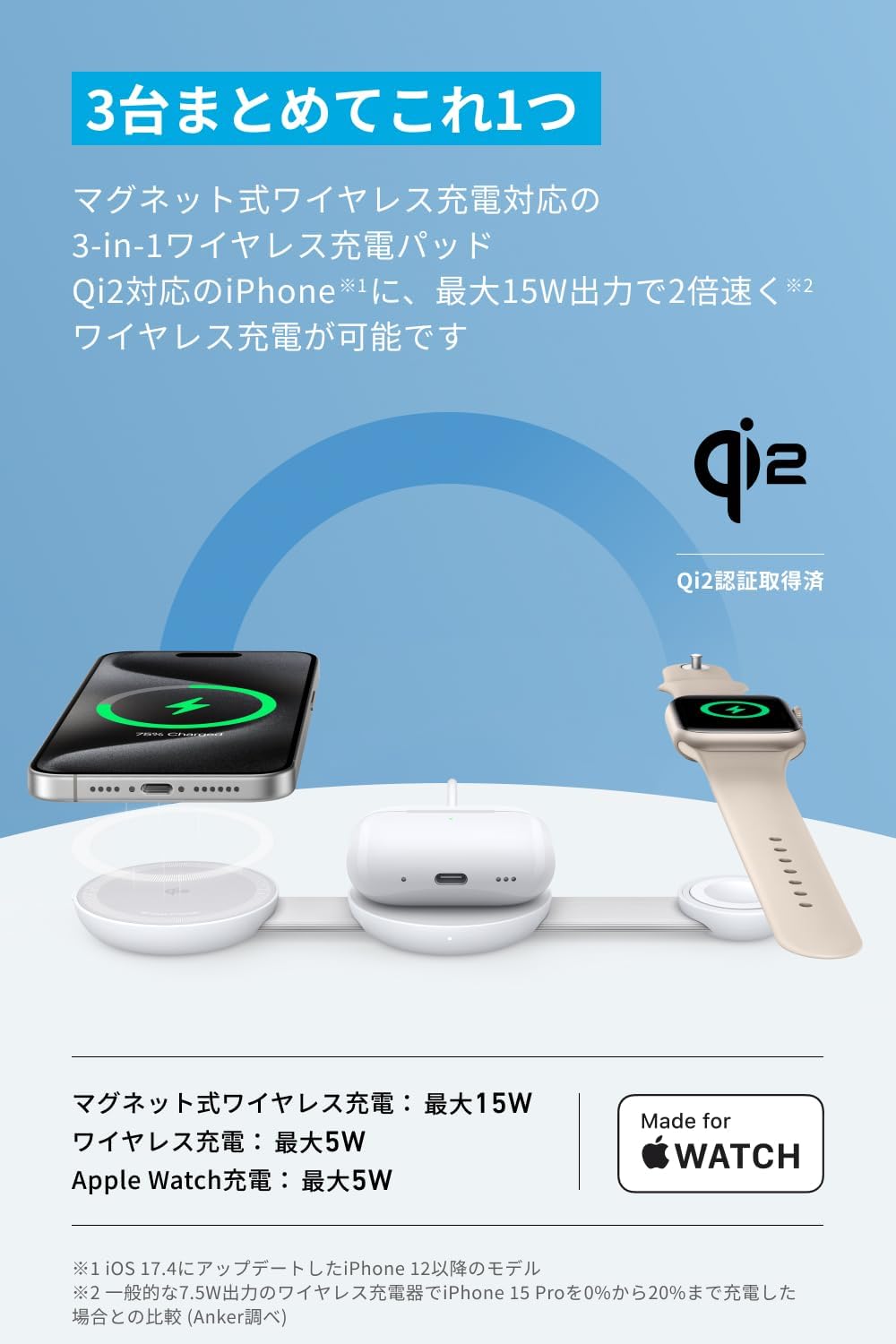 楽天市場】【期間限定セール実施中 3/11まで】Anker MagGo Wireless