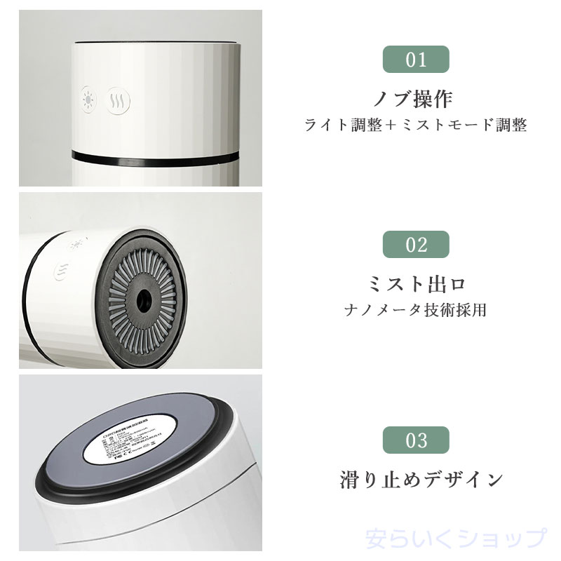 楽天市場】加湿器 ミニ加湿器 卓上加湿器 車載加湿器 卓上 車用