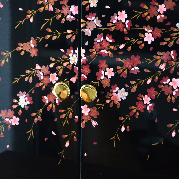 楽天市場】【仏壇のみ】【鏡面仕上げ】紀州蒔絵仏壇「しだれ桜」鏡面