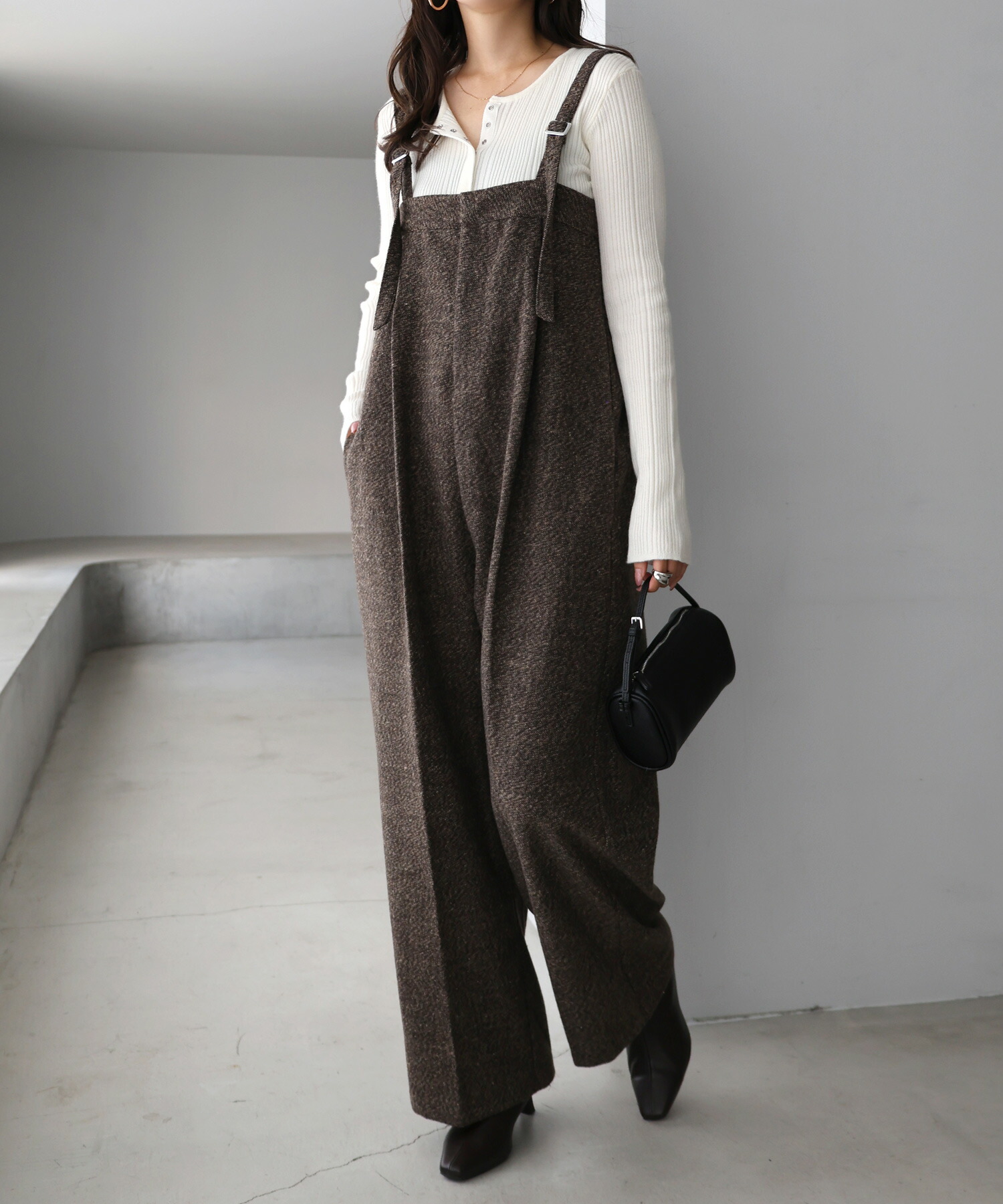 楽天市場】ツイード ベア サロペット レディース ボトム