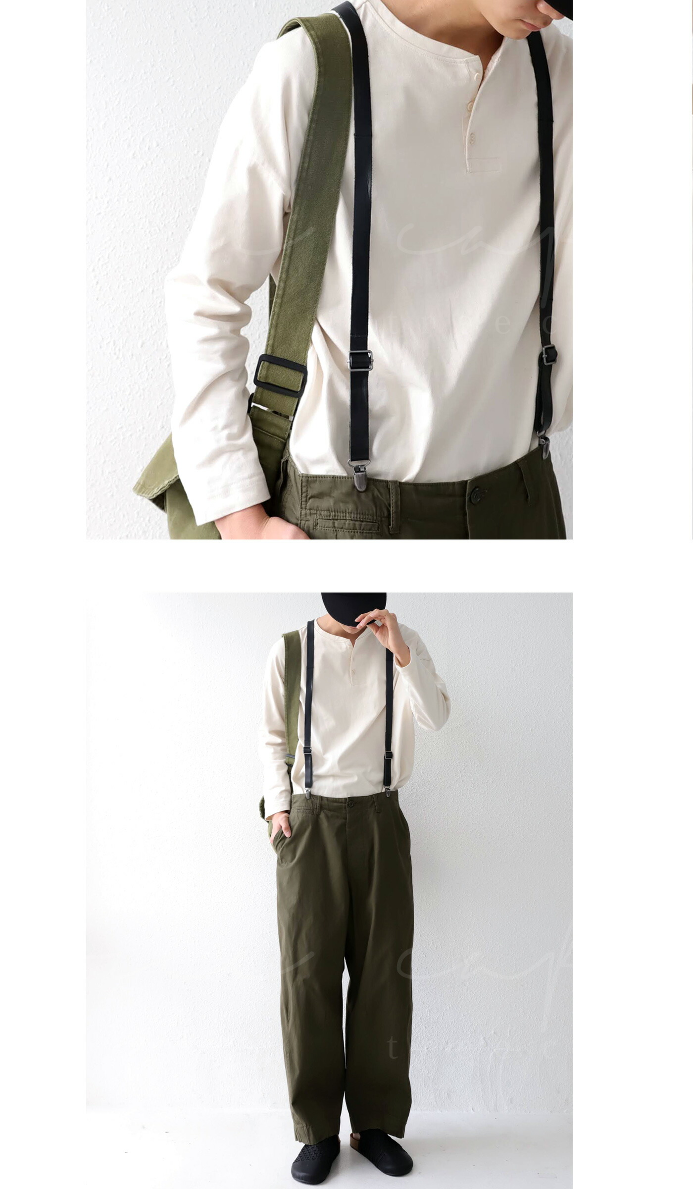 楽天市場】サスペンダー 本革 メンズ Y型 シンプル クリップ式・再再販