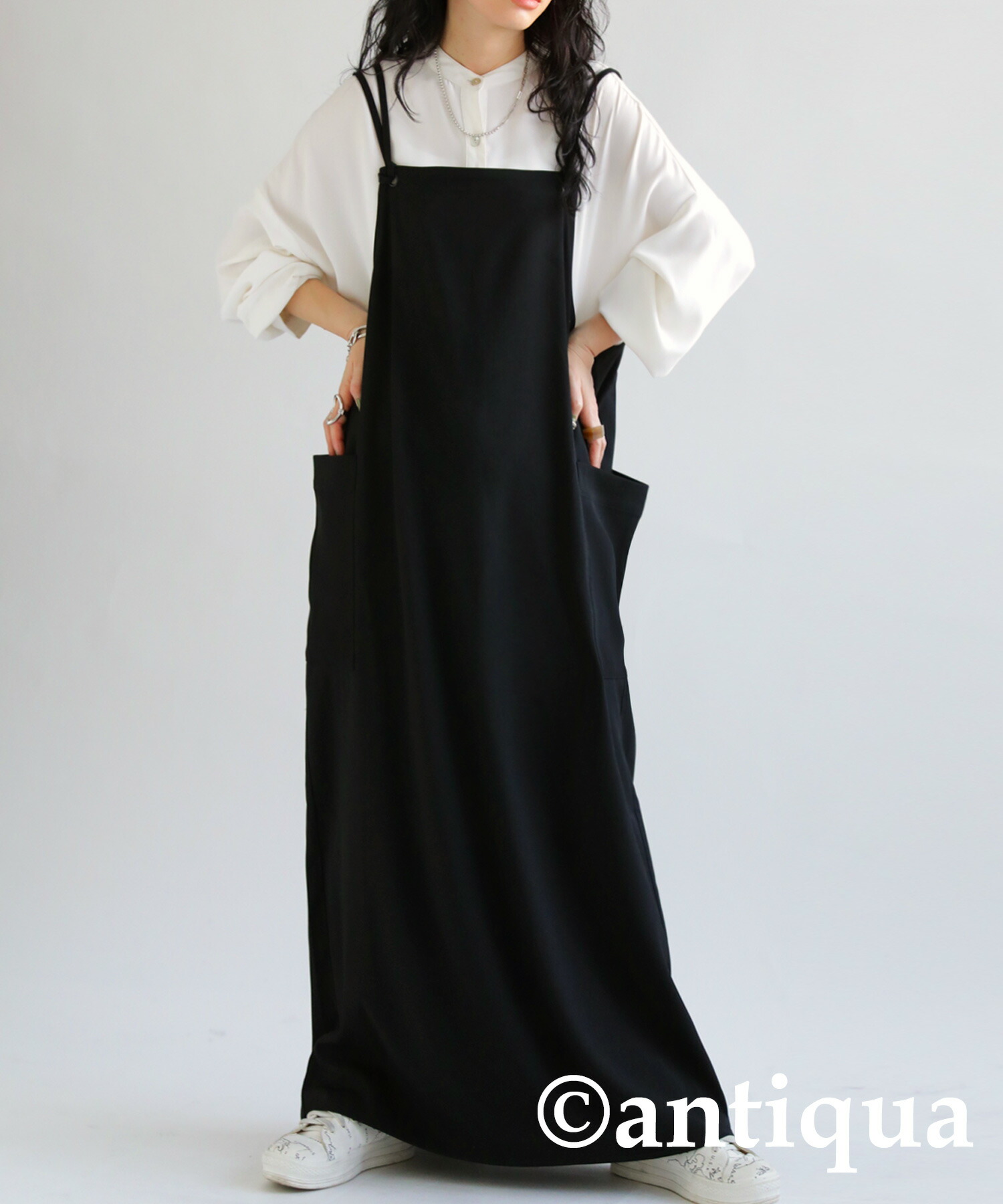 楽天市場】サロペットスカート ワンピース レディース ロング 送料無料