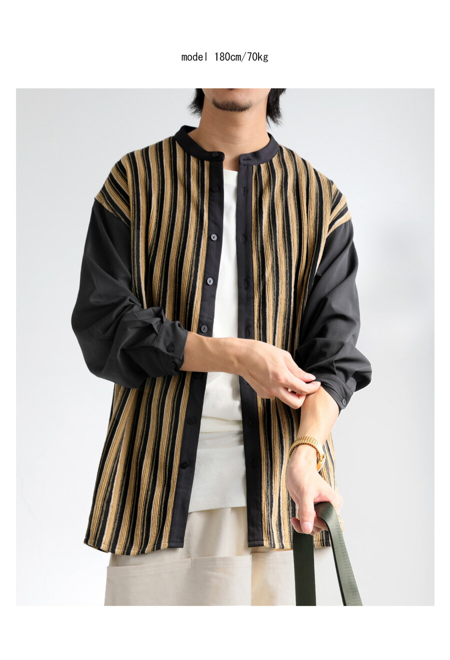 楽天市場】ストライプシャツ シャツ メンズ トップス 長袖 送料無料