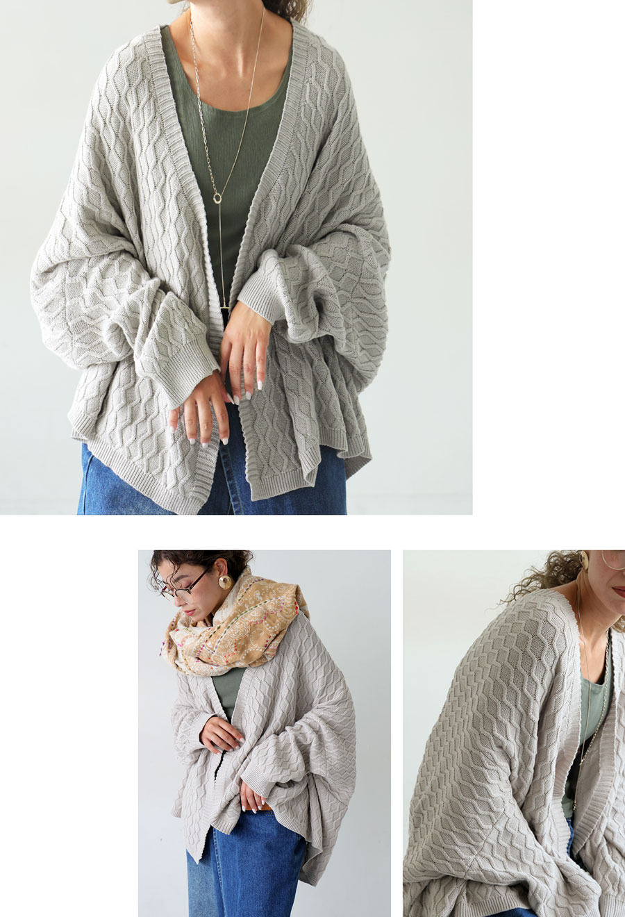 楽天市場】アラン柄 ニットカーディガン レディース トップス 送料無料