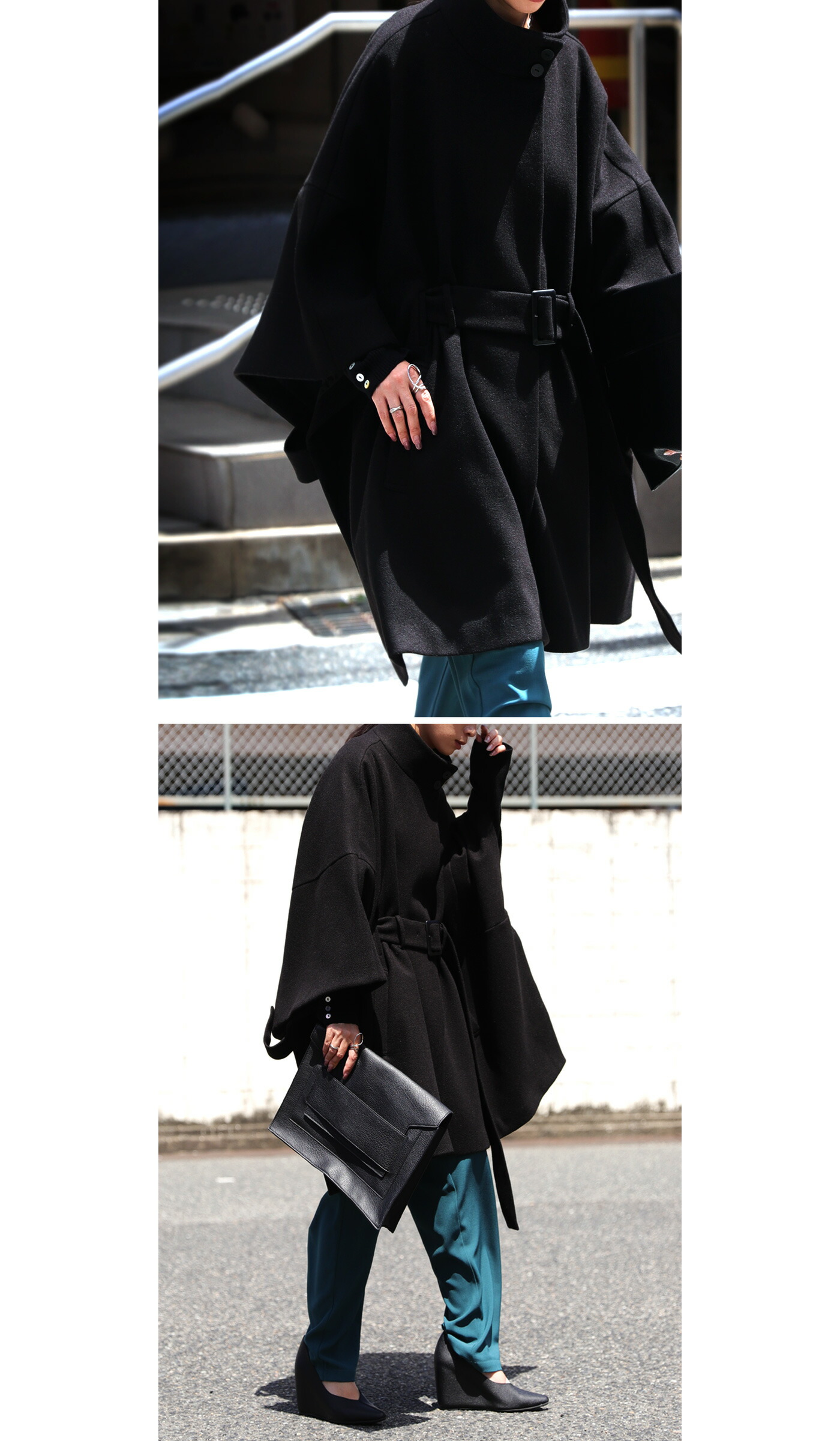 楽天市場】ポンチョコート ポンチョ レディース アウター 送料無料