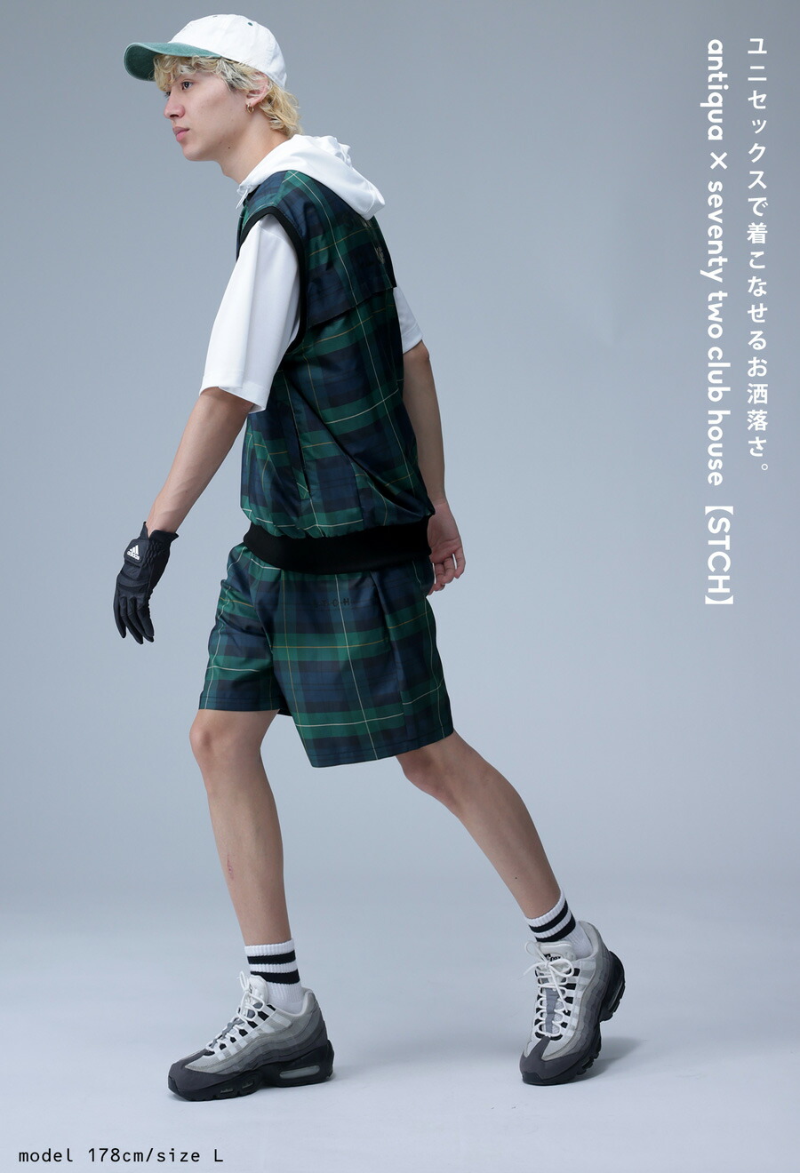 楽天市場】再入荷予定有!ANTIQUA GOLF×STCH ハーフパンツ レディース