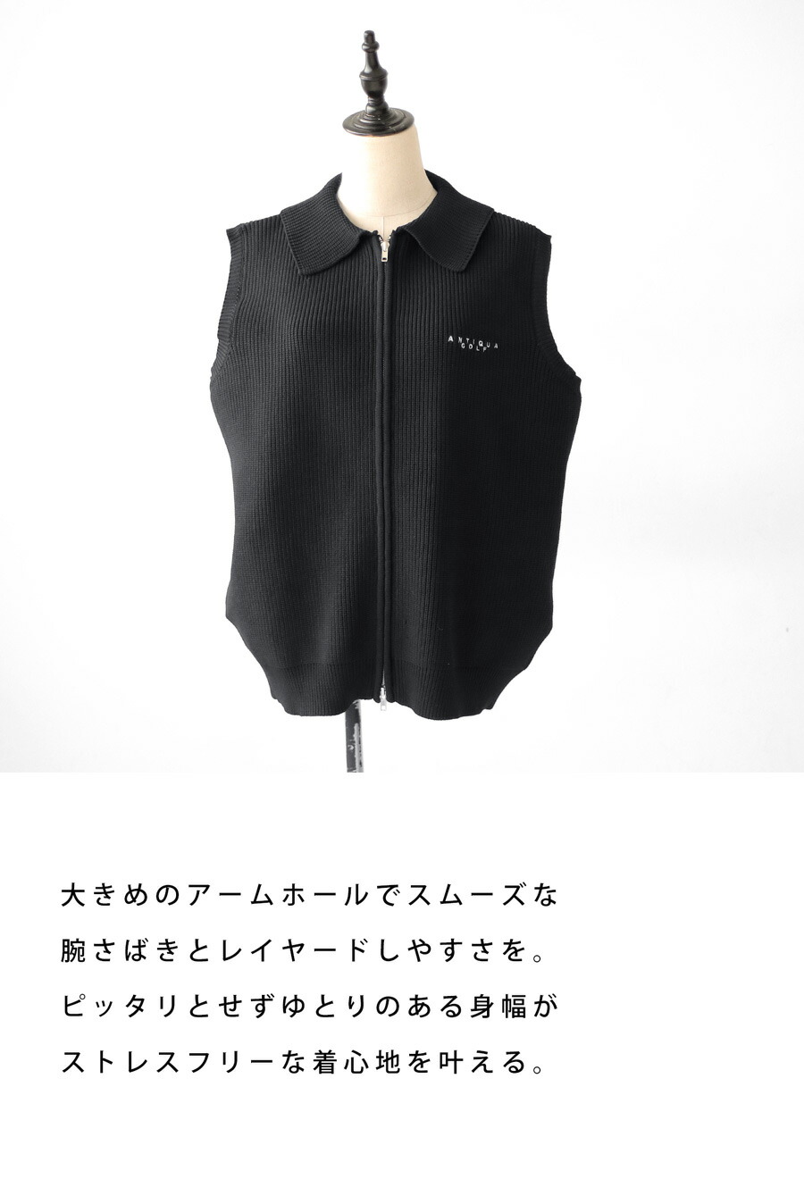 楽天市場】ANTIQUA GOLF ニットベスト メンズ 送料無料・メール便不可