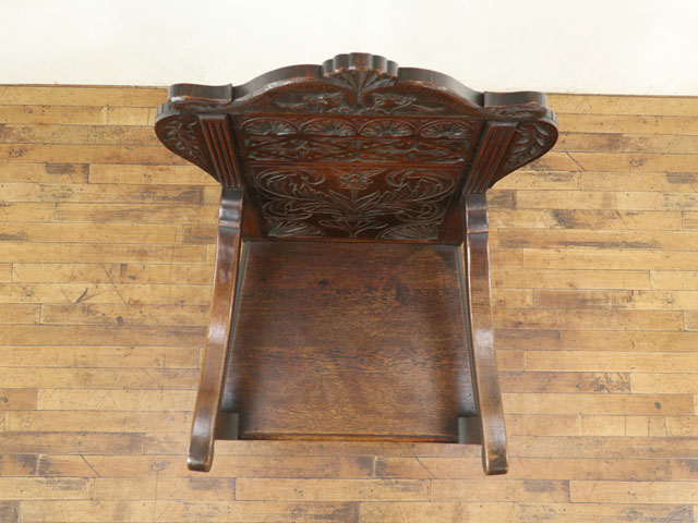 楽天市場】アンティーク ウェインスコットチェア 背もたれの美しい彫刻