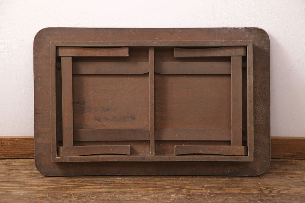 楽天市場】☆事前問合せ必須☆ 和製アンティーク 角型ちゃぶ台 栓材 天