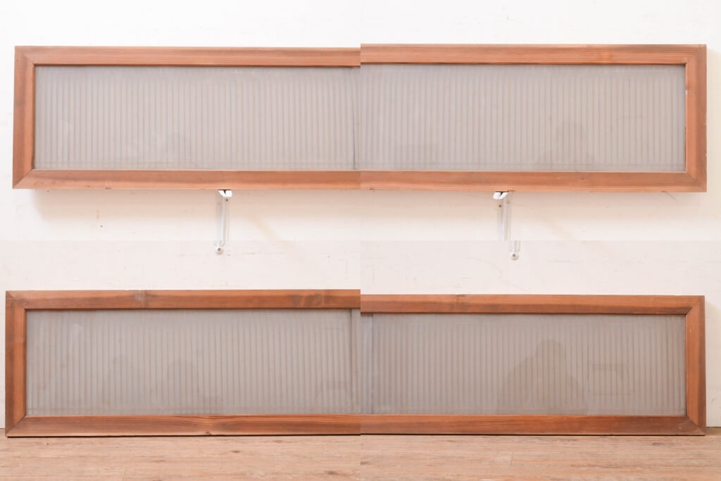 楽天市場】▽現状販売▽ アンティーク建具 筬欄間 2枚 セット 片面