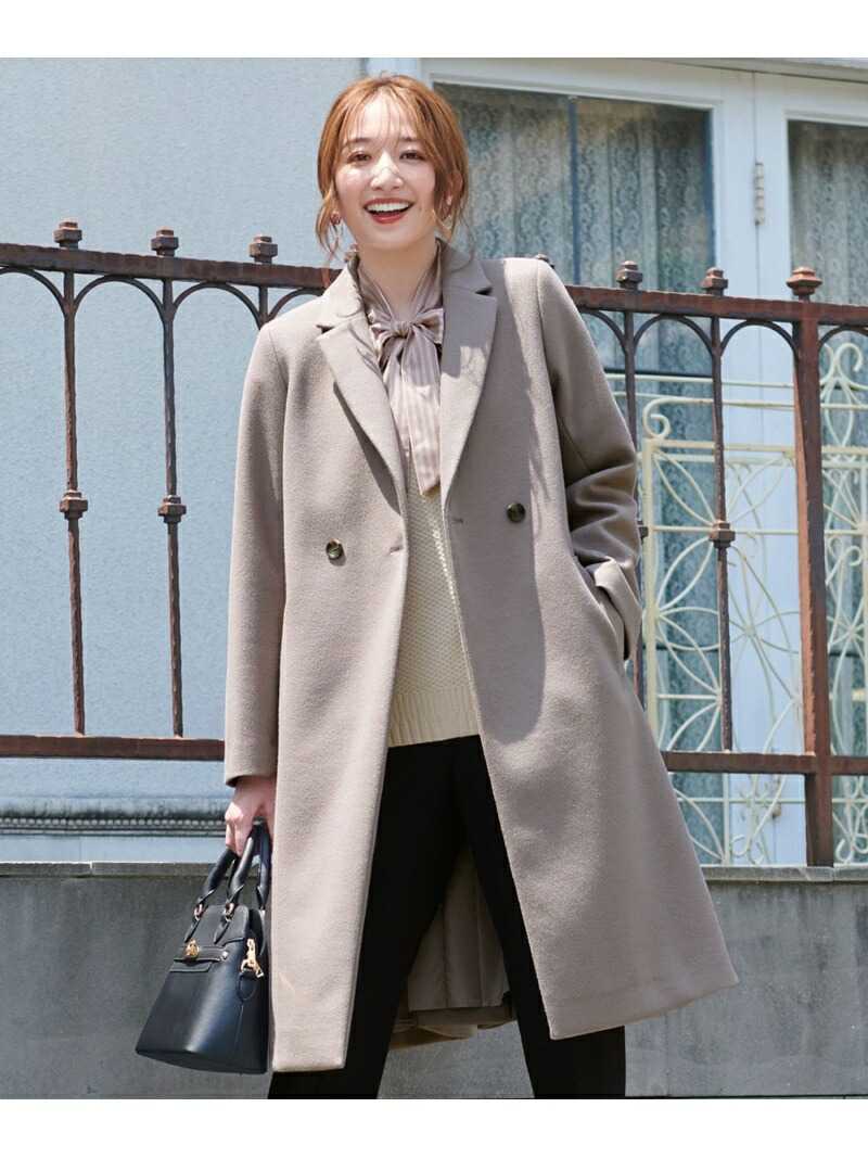 楽天市場】【SALE／50%OFF】ウールライクダブルチェスター コート ANY