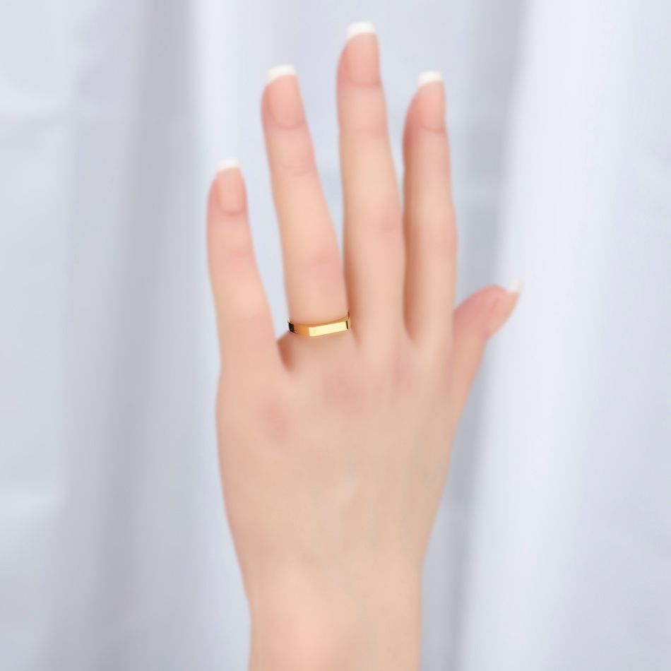 楽天市場】［5個］ フラット シグネット リング台 長方形 * 約11号