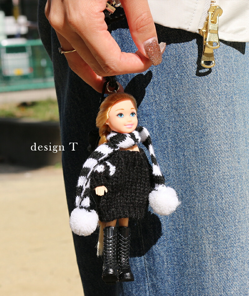楽天市場】ドールチャーム 韓国 バッグチャーム キーホルダー